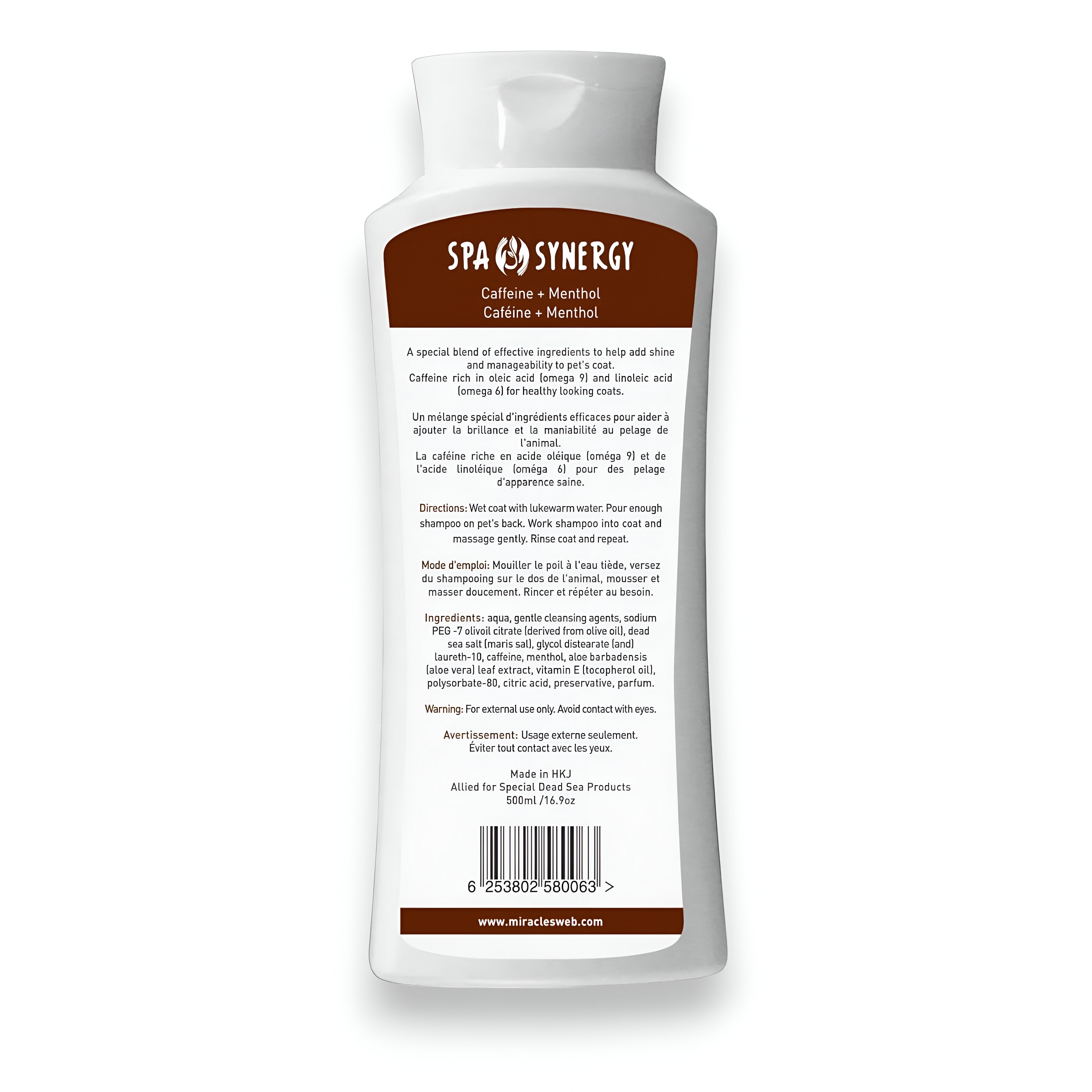 Spa Synergy Mineral Specialty Shampoo with Caffeine & Menthol